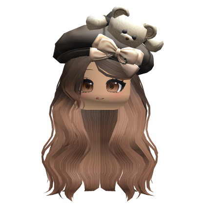 Kawaii Wavy Hair w/ Bear Beret thumbnail