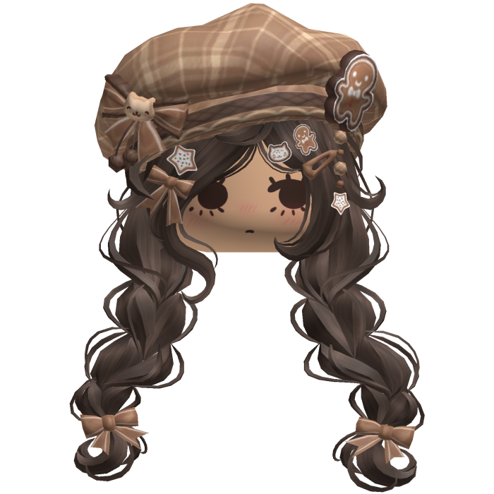 ♡ Christmas Gingerbread Braids (Brown)