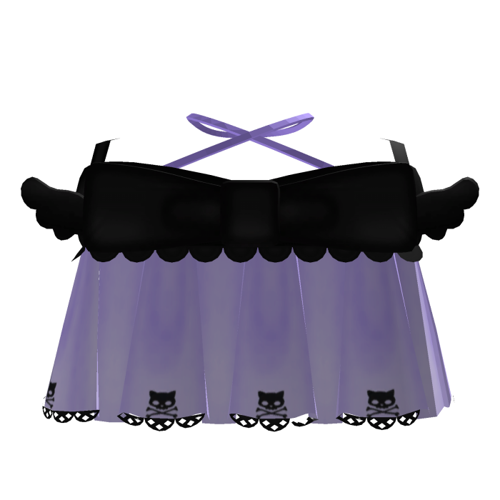 ꒰ Halloween Cute Purple Ruffled Dress