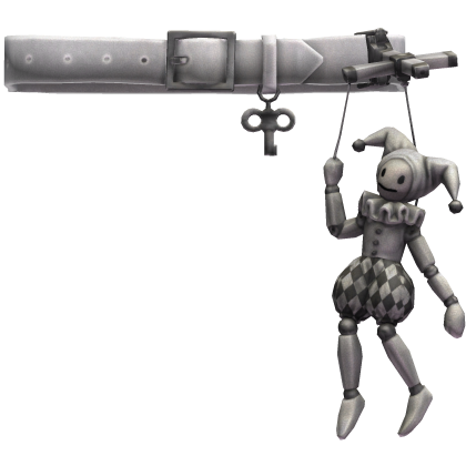 Silver Jester Puppet Belt Roblox item