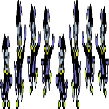 Jevil SpriteSheet 1016x132Dimensions 127x132Sprite