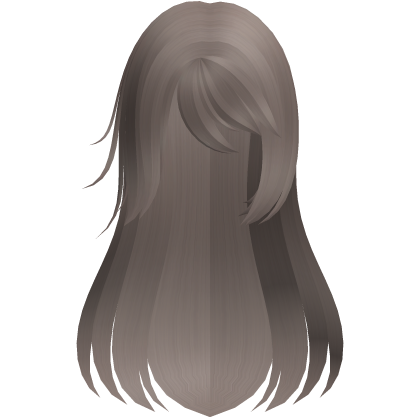 ash cute protagonist side swept long hair