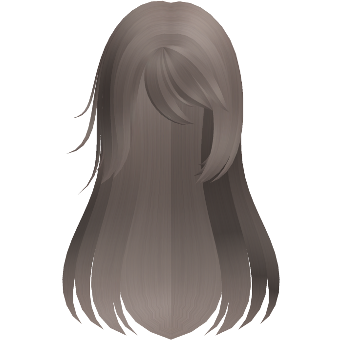 ash cute protagonist side swept long hair