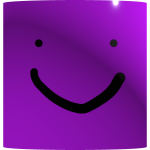 Shiny PURPLE Cylinder from Blender