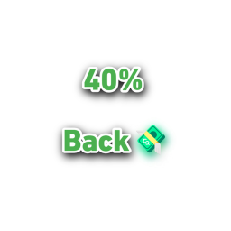 40% Back