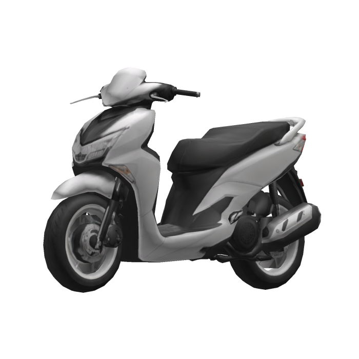 White Scooter Motorcycle