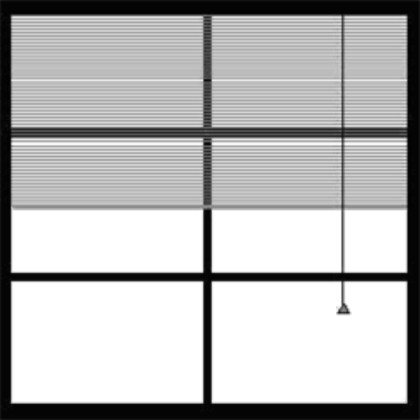 transparent inside window with blinds Roblox decal