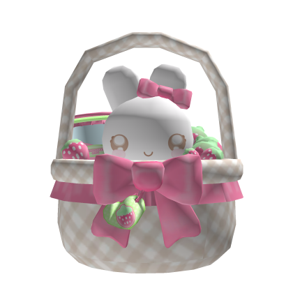 ♡ ꒰˚ . dainty bunny strawberry jam ⸝⸝ basket ꒱ ♡