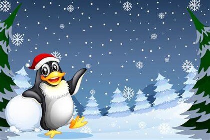 Pinguin stunt! Merry christmas!