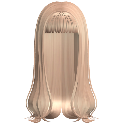 Long Sleek Model Hair w/ Bangs (Blonde) Roblox item