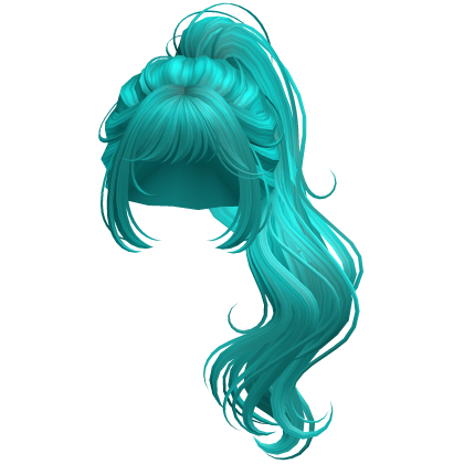 Wolfcut Princess Ponytail Aquamarine