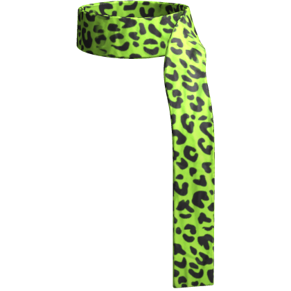 scarf scene leopard green Roblox item