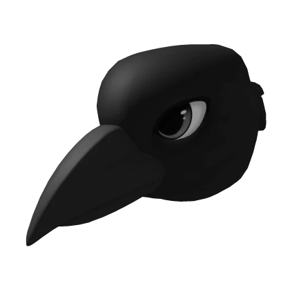 Black Crow Head w/ Monochrome Eyes | Roblox Item - Rolimon's