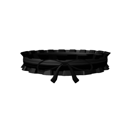 Black Ruffled Choker