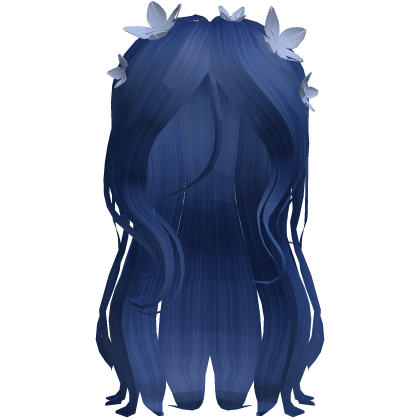 🪦 Emily's Corpse Bride Blue Floral Spooky Hair 