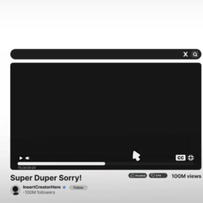Apology Video Light Mode