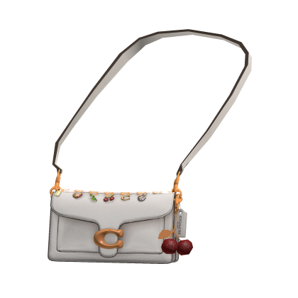 Coach Crossbody Bag White with Charms thumbnail