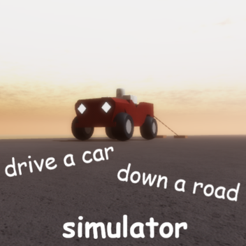 drive a car down a road simulator