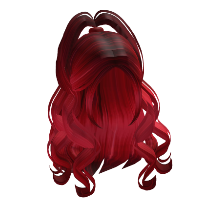 Long Cute Girl Hair - Red Roblox item