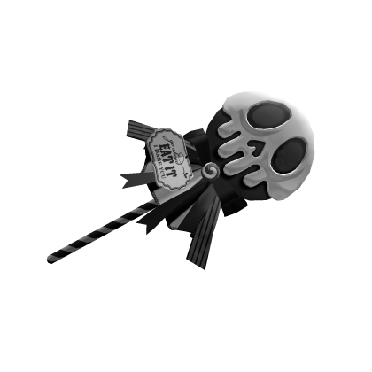 scary sweet skull lolipop