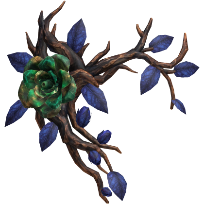 Rose Thorn Face Accessory - Iridescent Emerald Roblox item