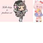 Hello kitty & pusheen cat