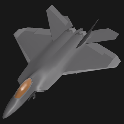 Low Poly F-22 Raptor