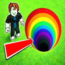 JUMP INTO A RAINBOW HOLE🌈