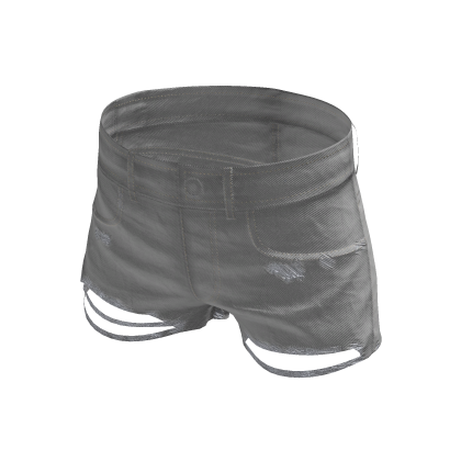White Washed Denim Shorts [PBR]