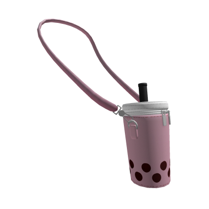 Strawberry Bubble Tea Crossbody Bag thumbnail