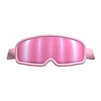 Light Pink Ski Goggles