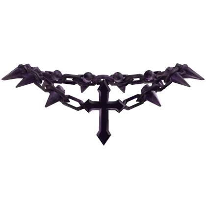 Purple Goth Cross Chain Roblox item