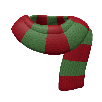 Red and Green Christmas Festive Knit Scarf (1.0)
