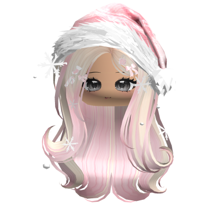 Lush Gentle Swirls w/Santa Hat (Black)
