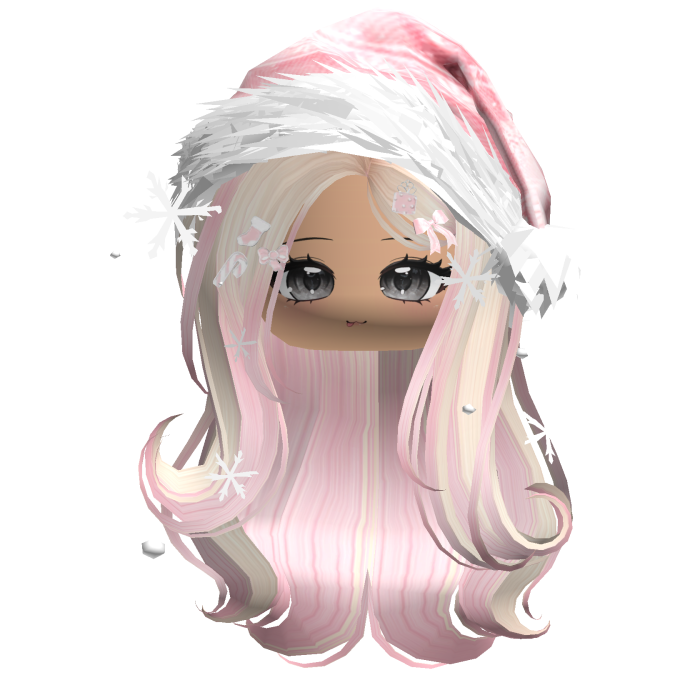 Lush Gentle Swirls w/Santa Hat (Black)