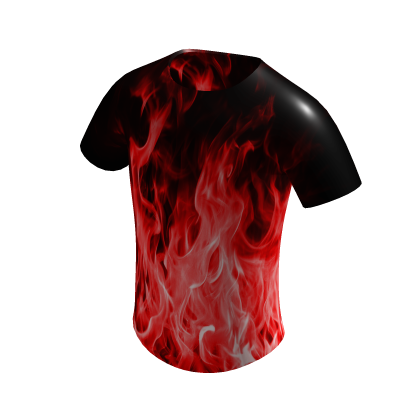 Cool Demon Red Glowing Fire Gamer Flames T Shirt Roblox