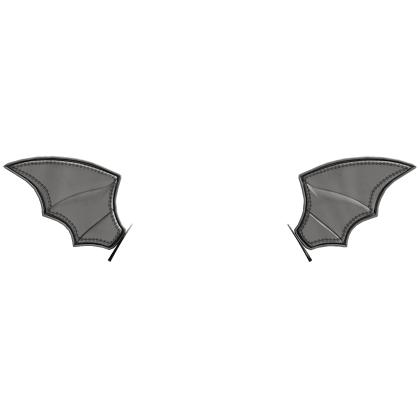 White Mini Bat Wings Hair Clip Roblox item