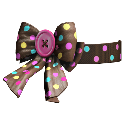Brown Multicolor Confetti Button Choker Roblox item