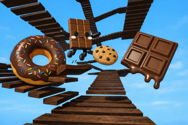 CHOCOLATE OBBY screenshot 2