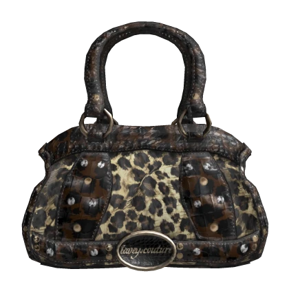 Vintage 2000s Gyaru McBling Grunge Bag Brown | Roblox Item