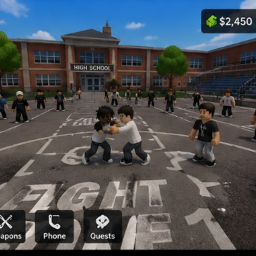 fight in a school modded