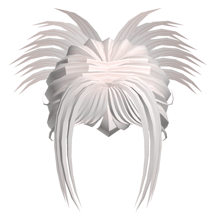 spiky white Y2K hair