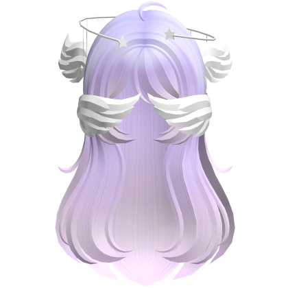 Pastel Purple Angelic Hair W Halo Roblox item