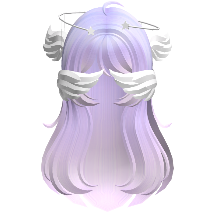 Pastel Purple Angelic Hair W Halo