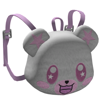 Fluffy Cute Kawaii Bear Backpack in White (3.0)