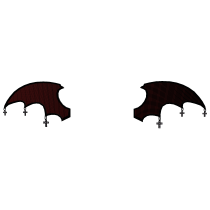 black & red color changing bat wings Roblox item