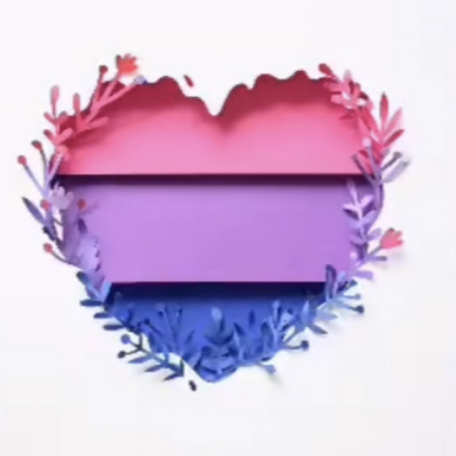 Bi flower heart Roblox decal