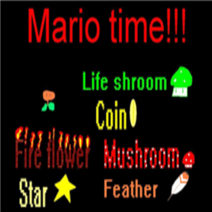 Mario items (Made without looking) Roblox decal