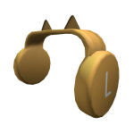 Golden Polished Clockwork Headphones