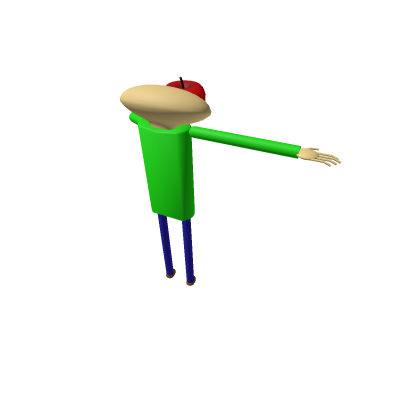 woah baldi with an apple